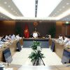 Phó Thủ tướng Chính phủ Lê Văn Thành chủ trì Cuộc họp; Ảnh : C.P
